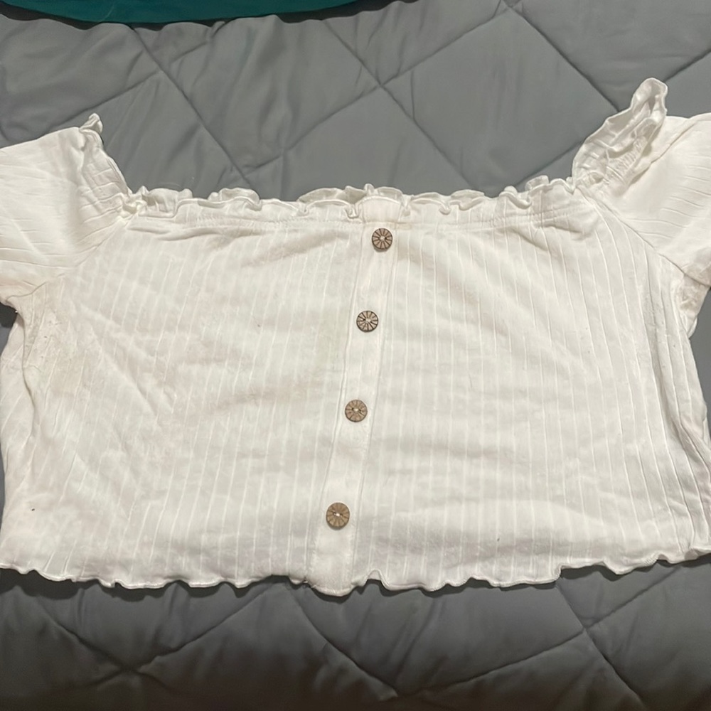 Off-the-Shoulder Crop Top